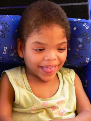My little angel - Myrna is 3 years old.  She cannot communicate, yet her face tells the story